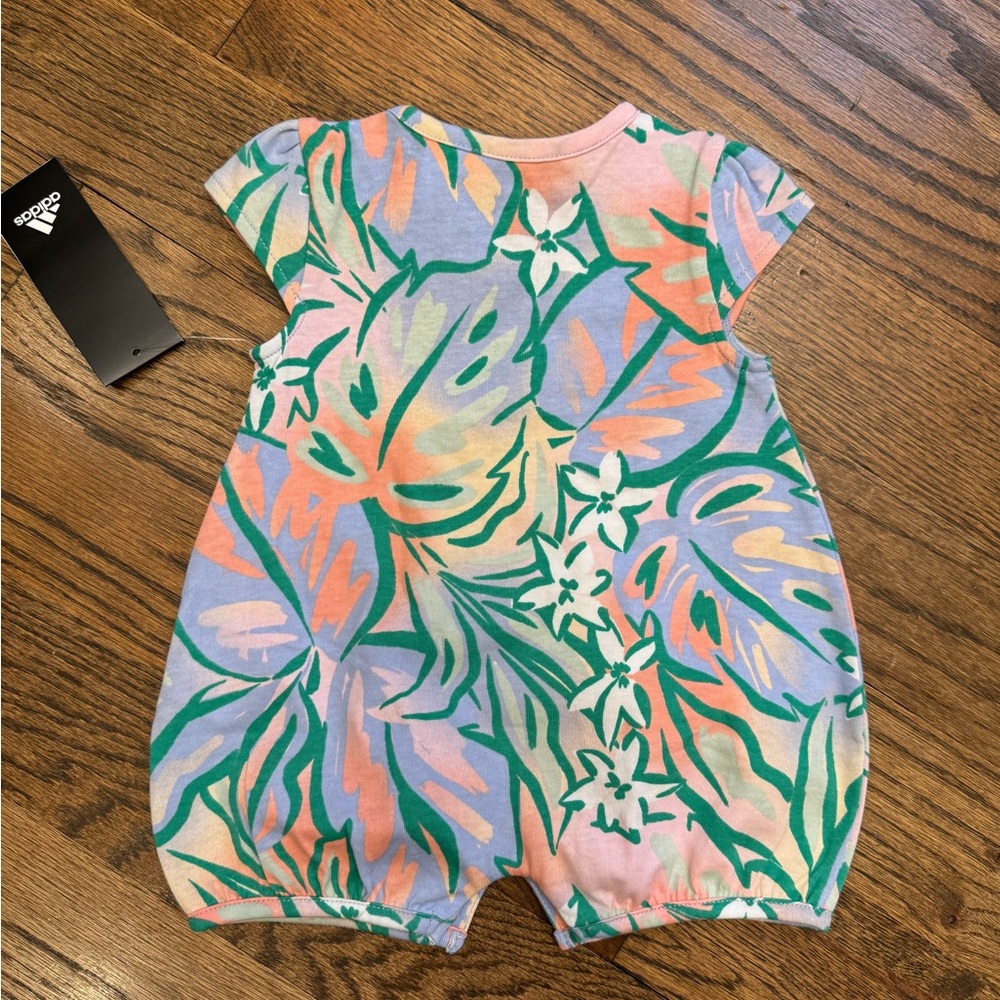 adidas Printed Shortie Romper, 3 months, NWT - Picture 2 of 2